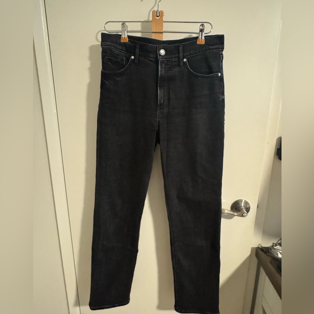 Express Modern Straight HighRise Black Jeans